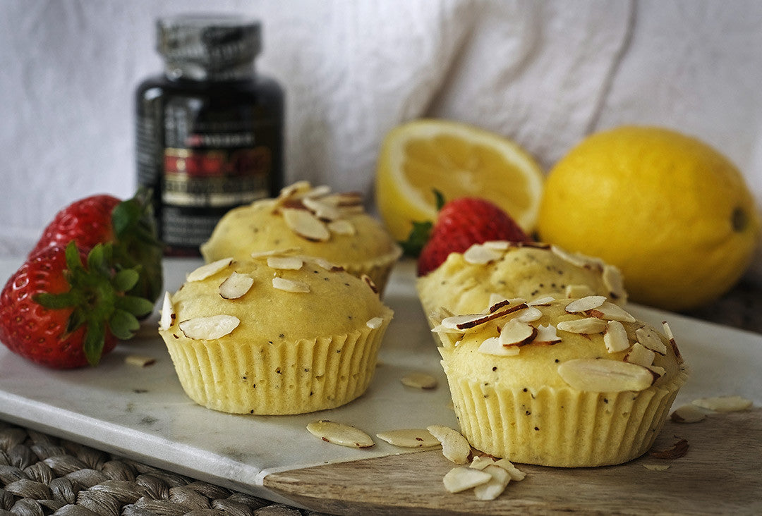 Healthy Lemon Poppy Seed Muffins