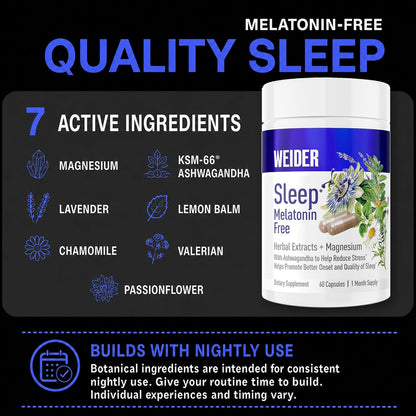 Sleep – Melatonin Free – 60 Capsules