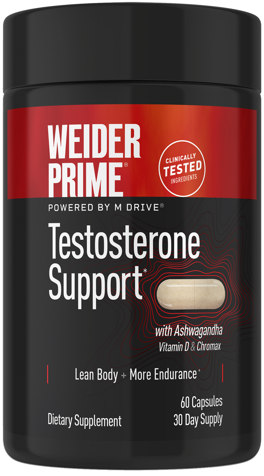 Weider Prime Testosterone Support – 60 Capsules