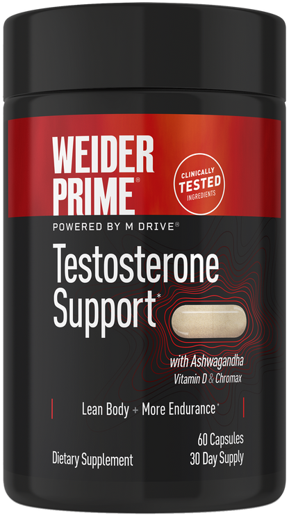 Weider Prime Testosterone Support – 60 Capsules